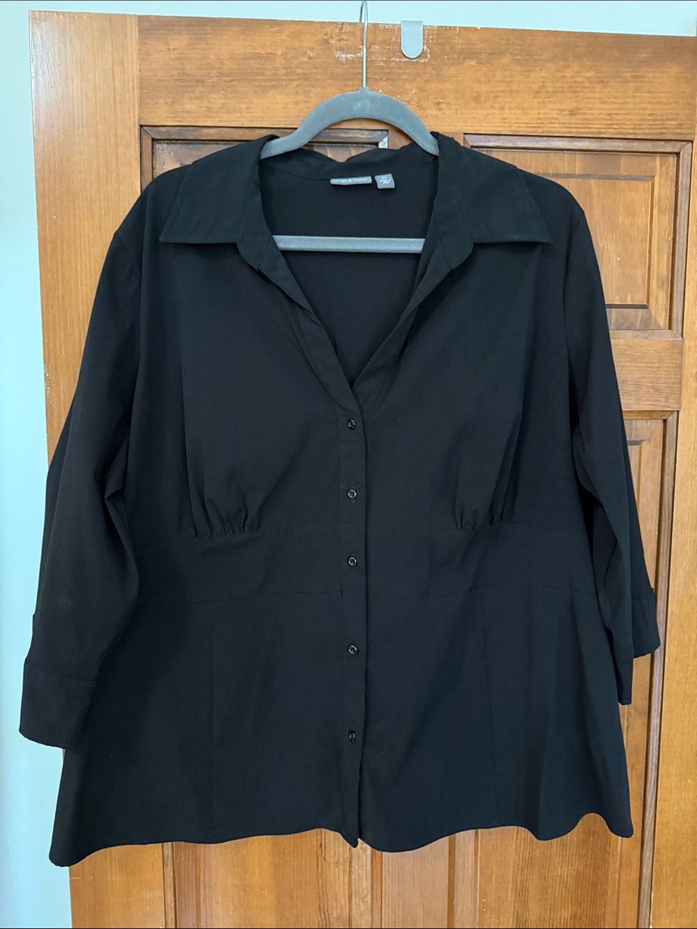 Apt. 9 Black Button-Front Women's Shirt